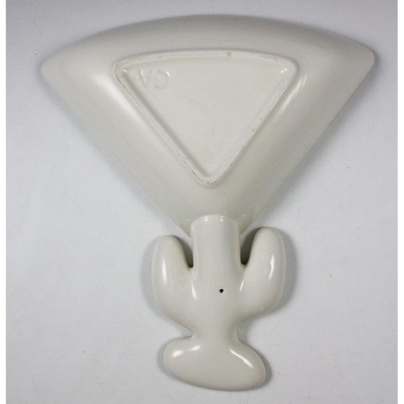 Clay Art Margarita Cactus Serving Bowl Hand Painted Discontinued Salsa Pattern - Picture 2 of 4